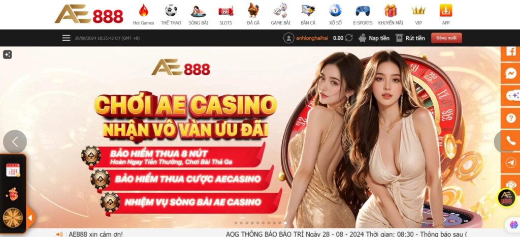 CASINO AE888 – CHINH PHỤC MỌI BET THỦ TRÊN THỊ TRƯỜNG